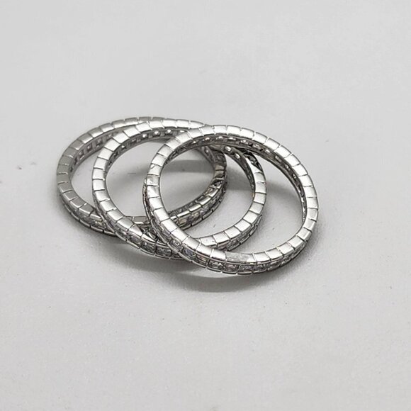 Brand New Sterling Silver 925 3pcs Gemstones Ring - Picture 4 of 5